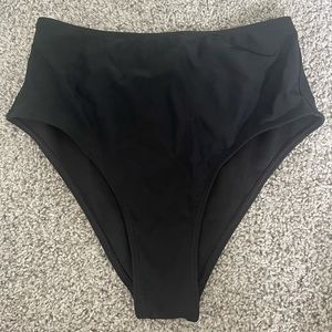Black high waisted swimsuit bottom